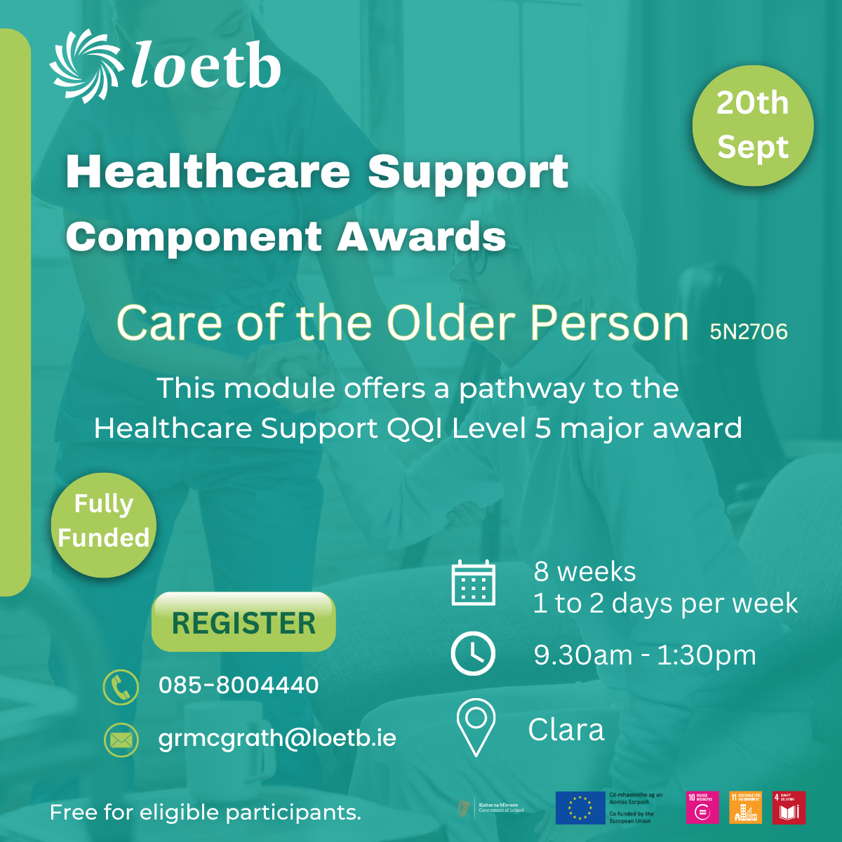 Care for the older person course poster