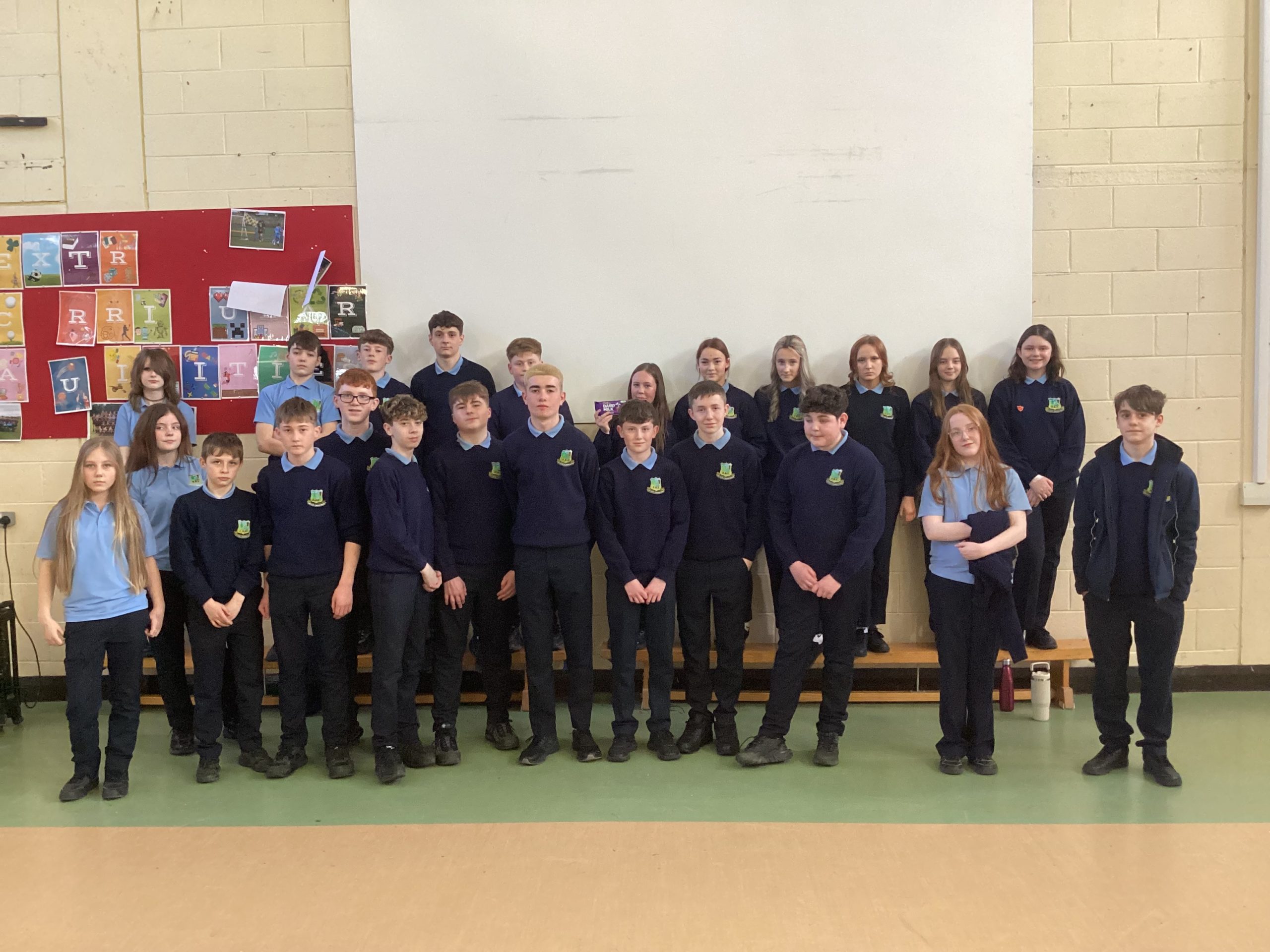 Group photo of students participating in Seachtain na Gaeilge 2026