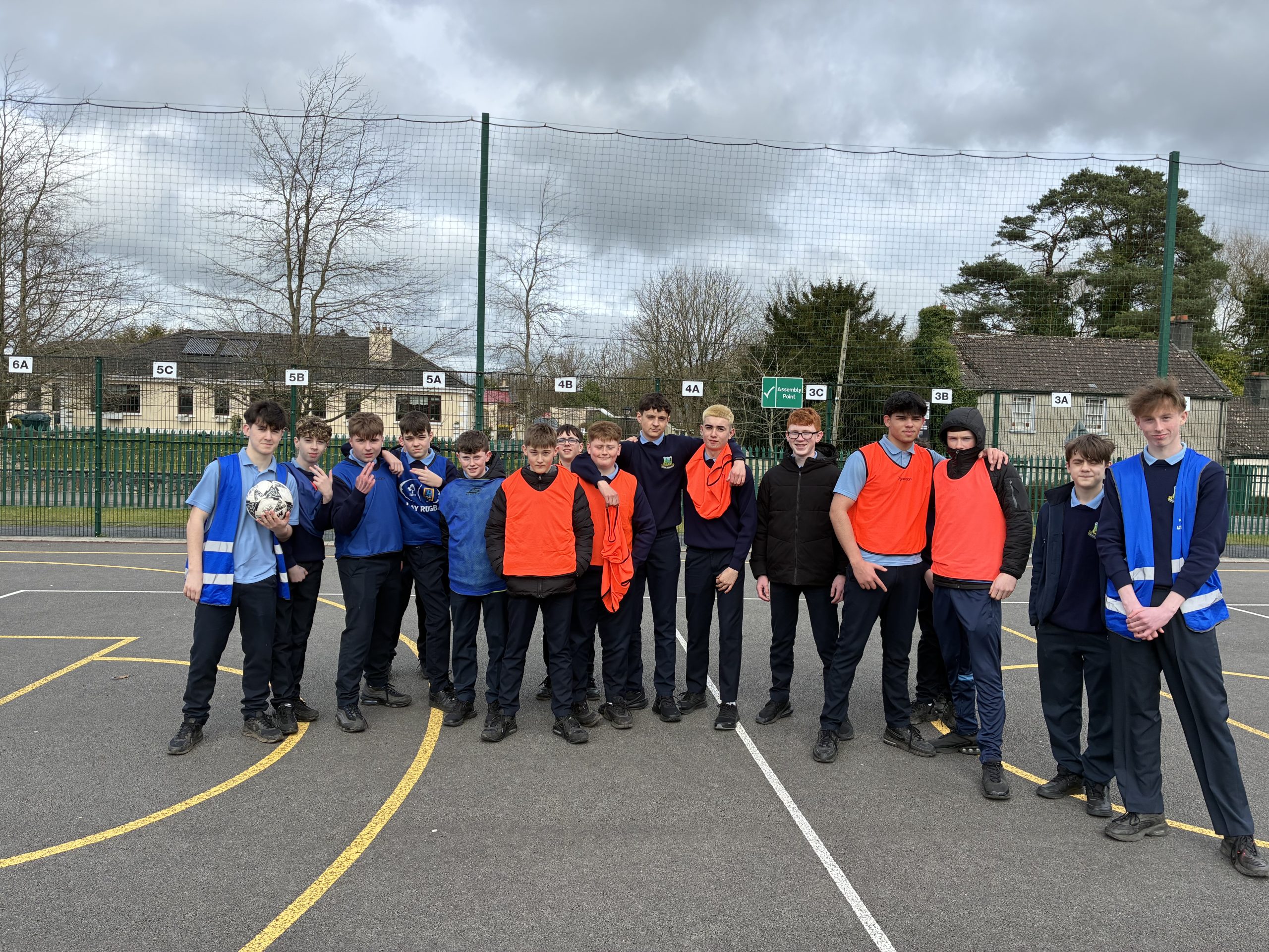 ASCN Students on the basketball court
